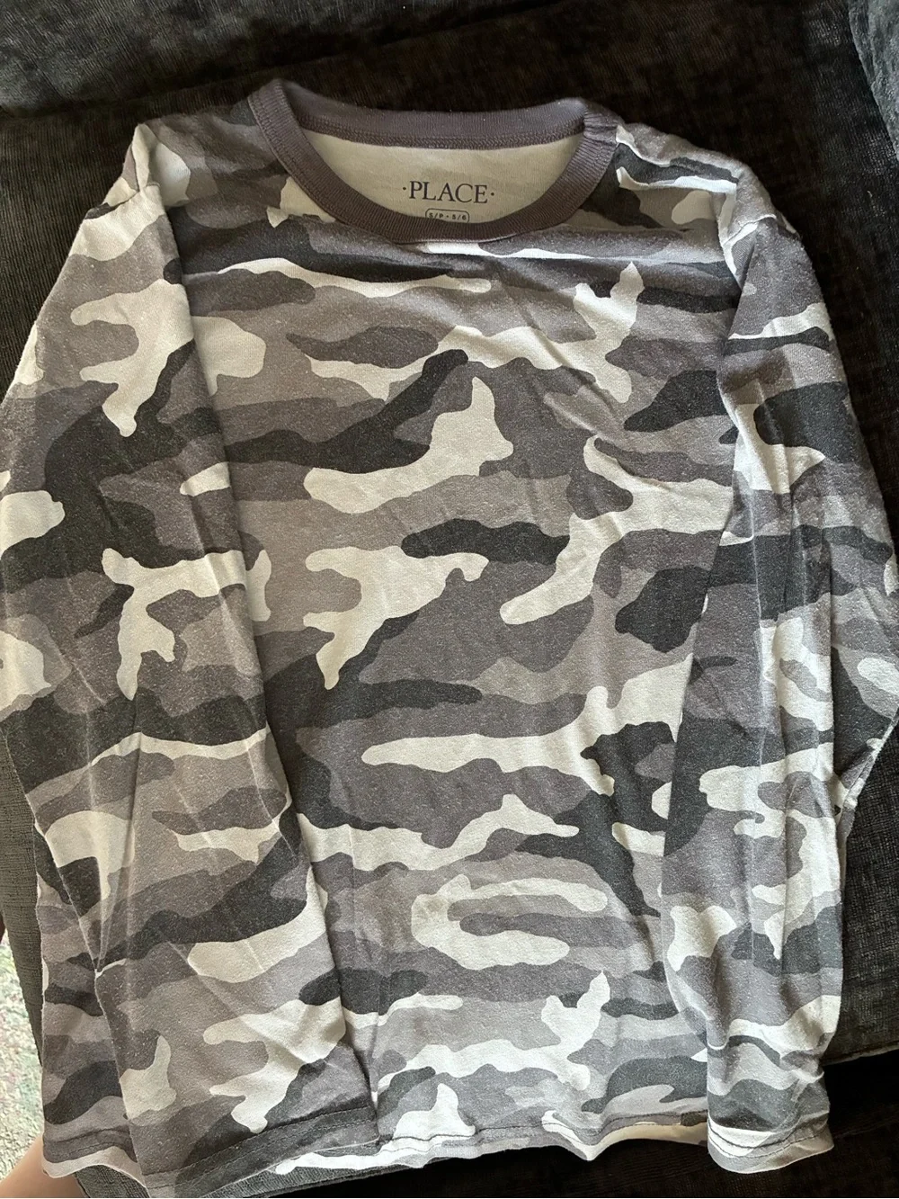 The Children's Place Boys' Long Sleeve Tee - Camo, Blue, Black, Gray, Red, White